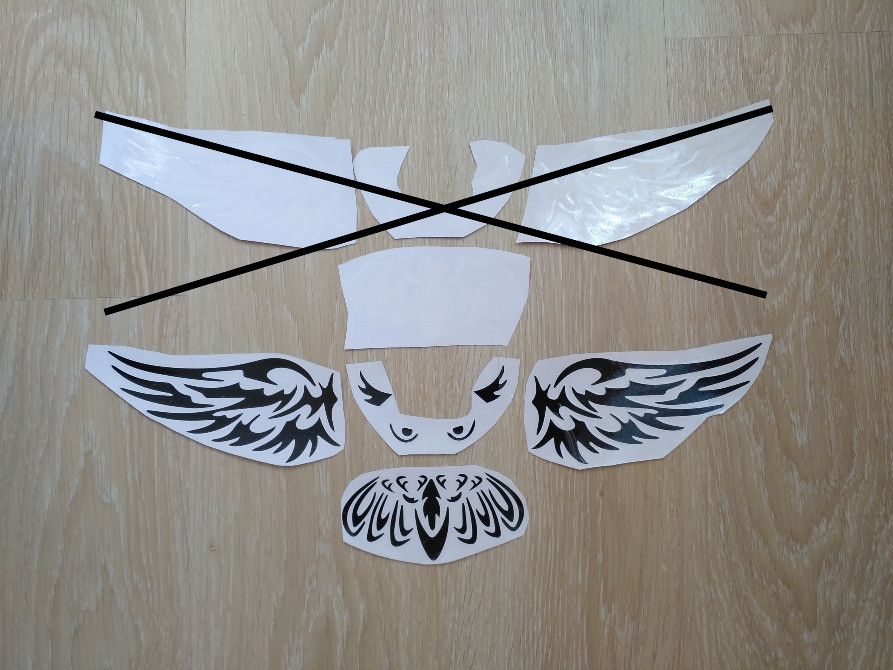 Наклейка на авто Сова на задний значок автомобиля для Mazda 2, 3, 5, 6, CX-3, CX-5, CX-7, MX-3 Бориспіль - зображення 1