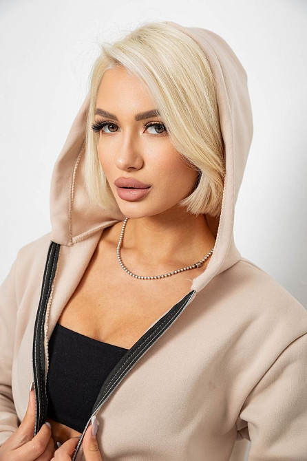 Спортивний костюм жіночий на флісі, бежевий | Новий | S-XL Одесса - изображение 5