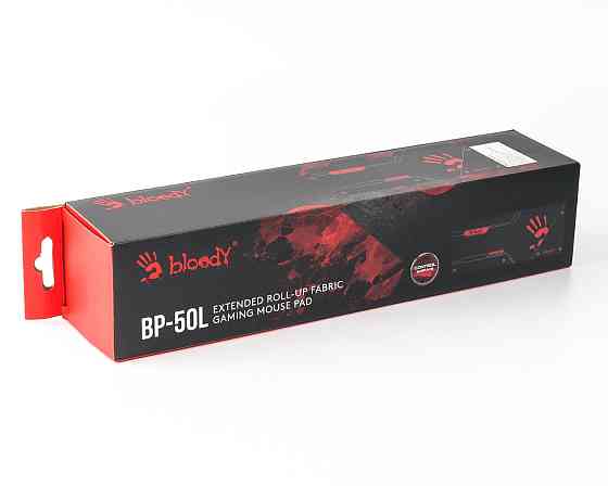 Игровая поверхность для мыши и клавиатуры Bloody BP-50L(Black) 75х30 см черный Київ