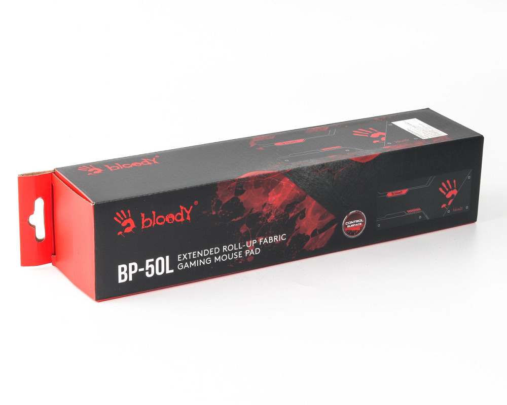 Игровая поверхность для мыши и клавиатуры Bloody BP-50L(Black) 75х30 см черный Київ - зображення 3