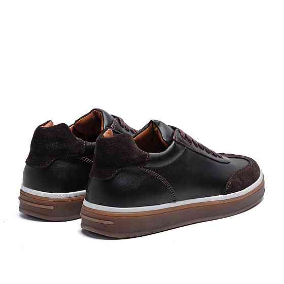 Мужские кожаные кроссовки Classic Brown Київ