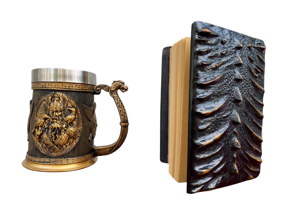 Подарочный набор Кружка 3D Скандинавские Боги и Блокнот 3D «Жар Сердца Дракона» Київ - зображення 2