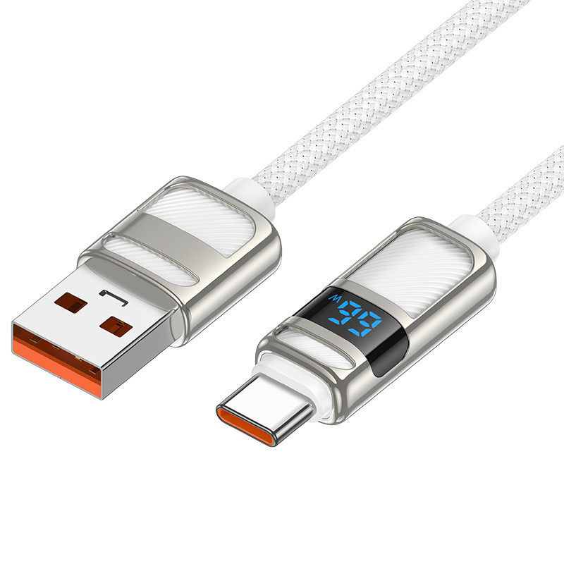 Дата кабель Hoco U137 Line with display USB to Type-C 5A/66W (1.2m) Херсон - зображення 2