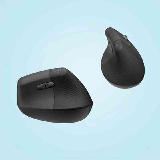 Мышь компьютерная безпроводная Logitech Lift Vertical Ergonomic Mouse Graphite L910-006473 графитова Киев