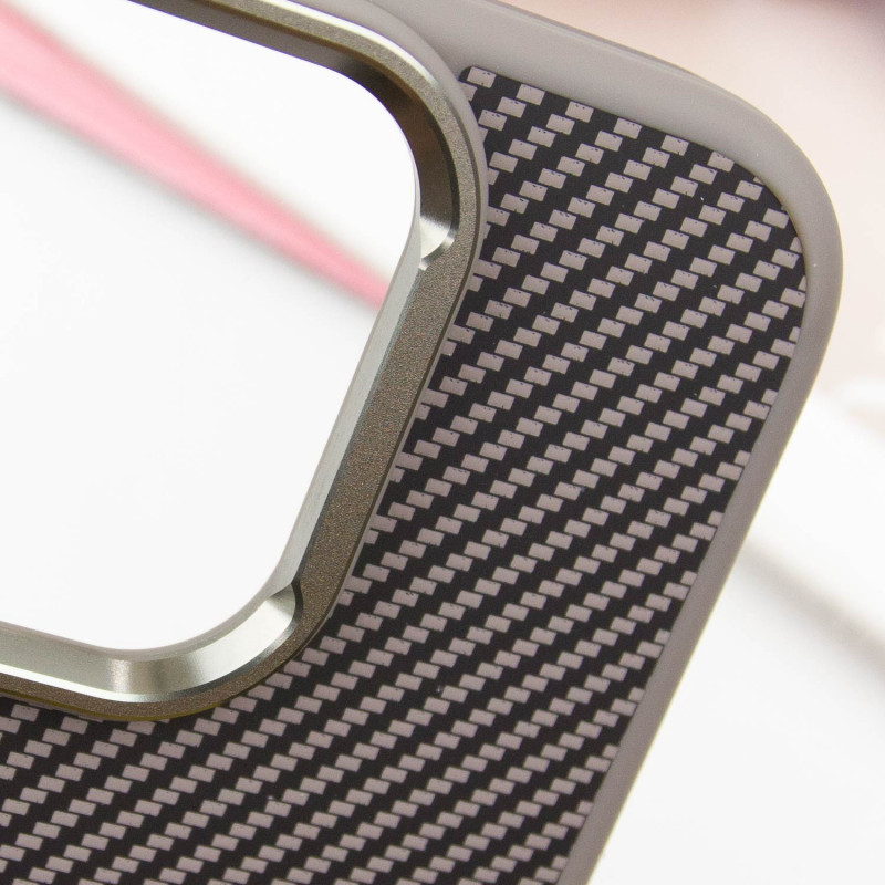 Чехол TPU+PC Carbon with Magnetic Fit для Apple iPhone 16 (6.1") Херсон - зображення 8