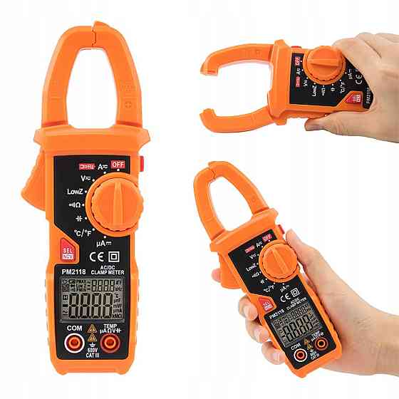 Токовые клещи с мультиметром и термопарой PeakMeter PM2118 Харьков
