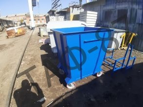 Бак для сміття 750 літрів металевий фарбований Харьков - изображение 5