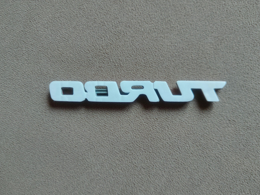 Наклейка Turbo Красная Металлическая турбо Киев - изображение 6