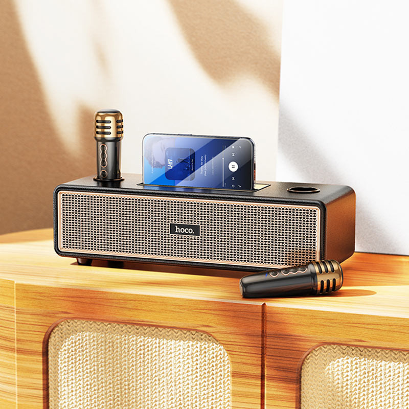 Bluetooth Колонка Hoco BS63 Graceful + два микрофона Херсон - зображення 7