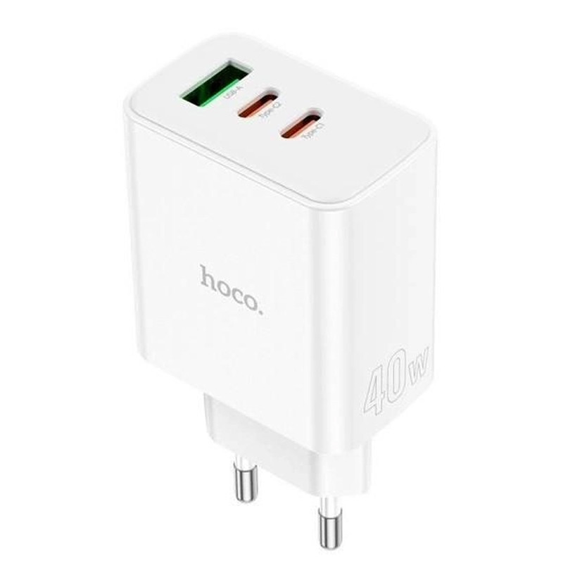 СЗУ Hoco C126A PD40W+QC3.0 (1USB/2Type-C) Херсон - зображення 1