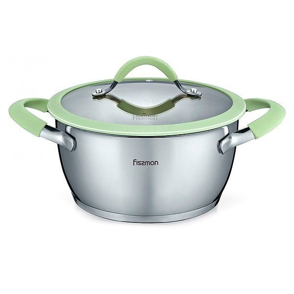Каструля з кришкою Fissman Viva SS-5433-20 2.3 л 20 см Киев - изображение 1