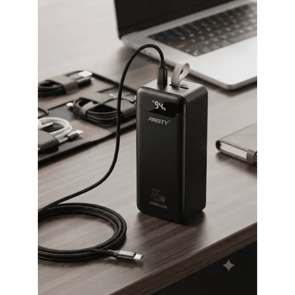 Power Bank Ansty AP-083 45W 50000mAh Black Харьков - изображение 3
