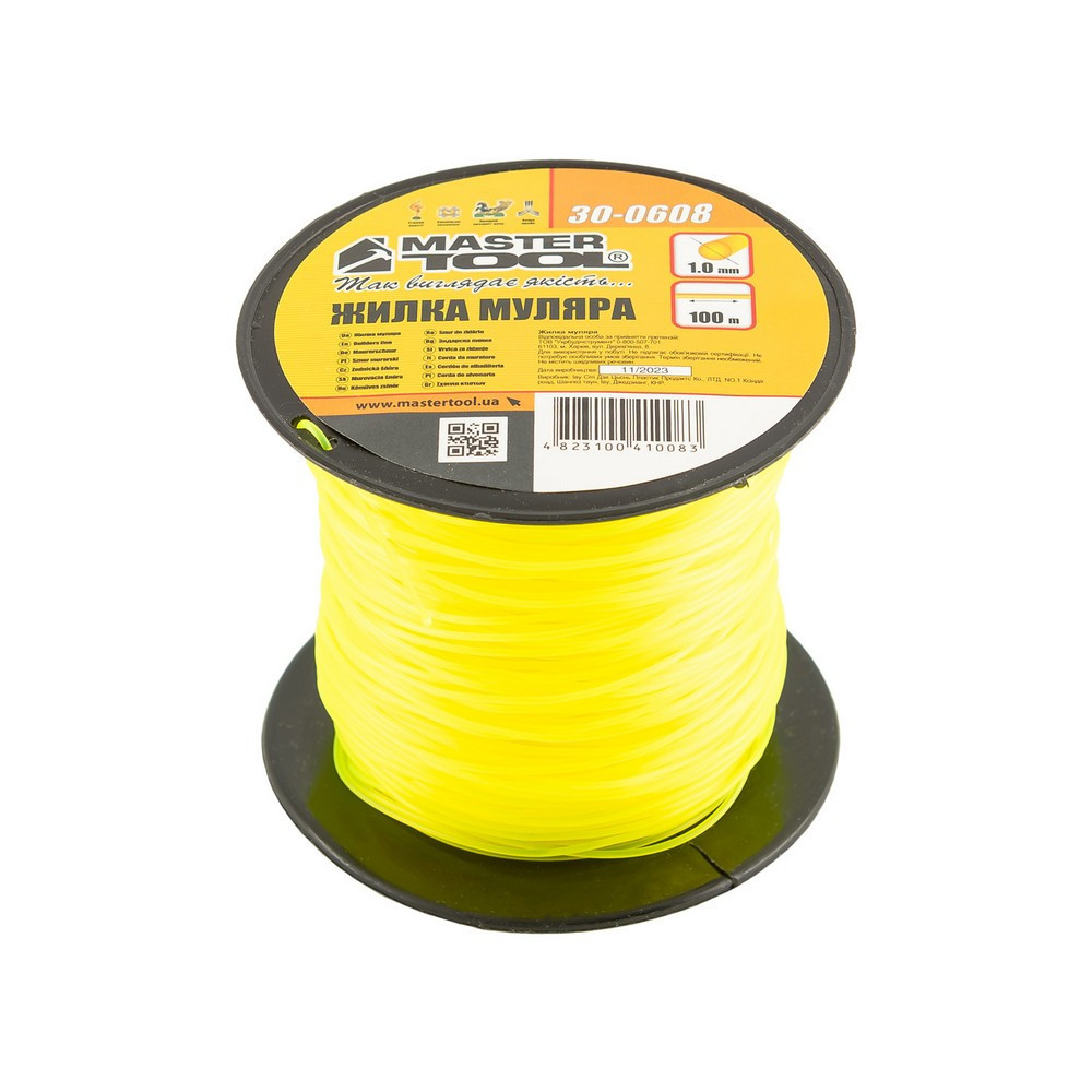 Леска каменщика MASTERTOOL на катушке 1,0 мм 100 м 30-0608 Харків - зображення 1