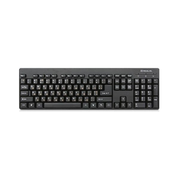 Клавіатура Real-EL Standart 502 USB Black (EL123100023) (Код товару:11484) Харків - зображення 2