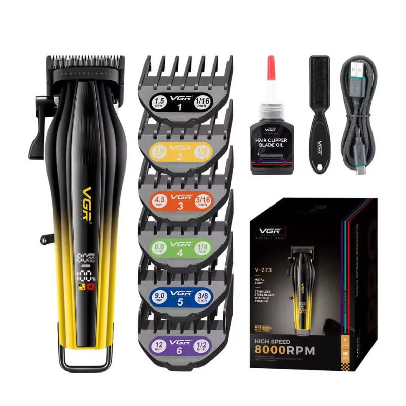 Машинка для стрижки аккумуляторная VGR V-273 GOLD 5 Вт золотистая Киев - изображение 2