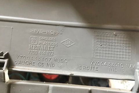 Бу бардачок Renault Scenic 1, 7700414872, 7700433407, 7700433010 Кропивницький - зображення 4