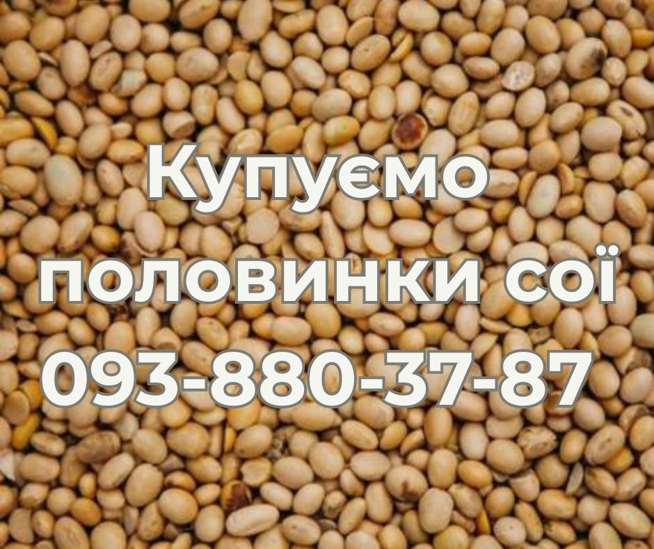 Закупівля половинки сої. Самовивіз Полтава - изображение 1