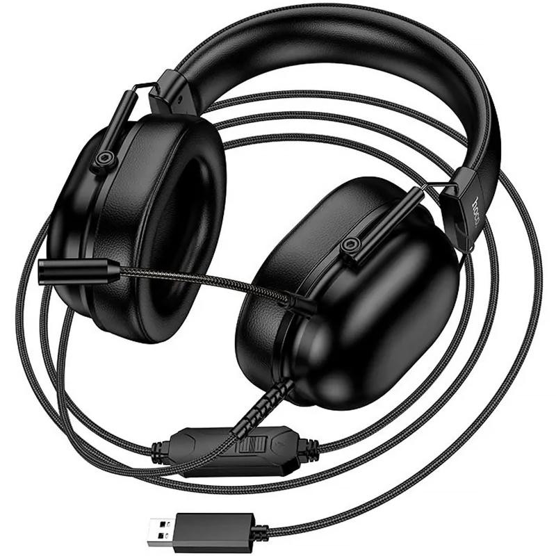 Накладные наушники Hoco W113 Dynamic (USB7.1+3.5mm/2m) Херсон - изображение 2