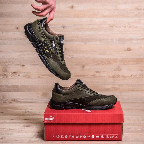 Мужские кожаные кроссовки  Pm Anzarun Green Київ - зображення 9