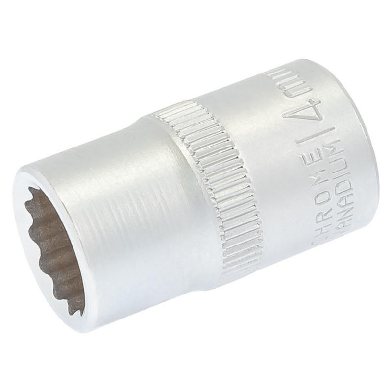 Головка торцевая MASTERTOOL 12-гранная ½" 14 мм L 40 мм CrV 78-0614 Харків - зображення 1