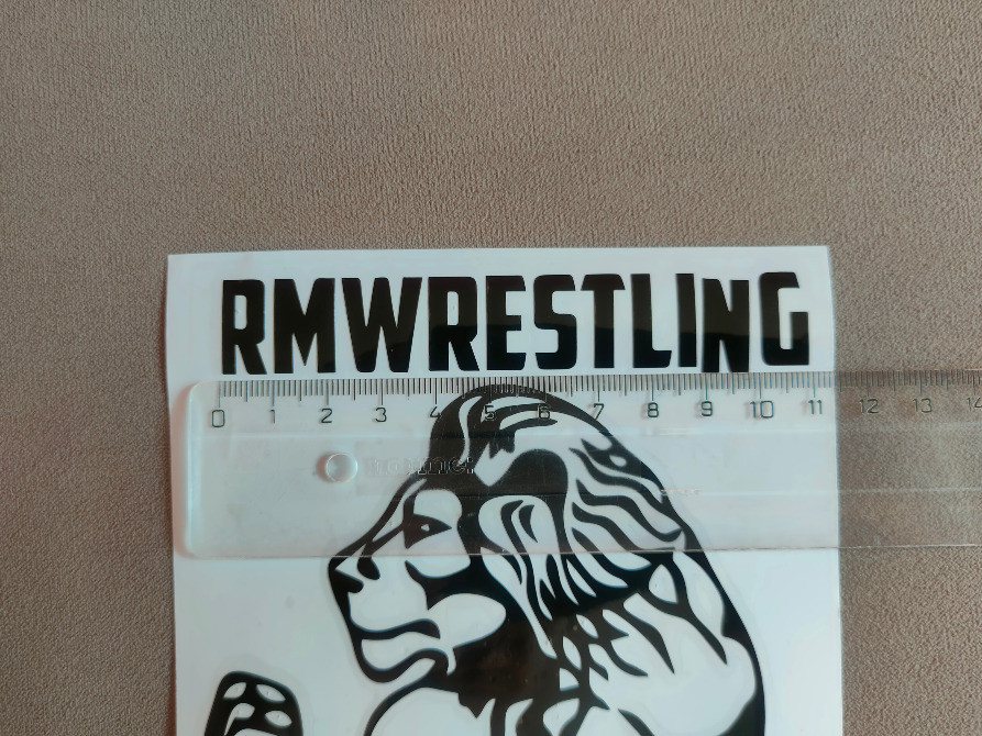 Наклейка на авто-мото Лев rmwrestling Чёрная Киев - изображение 7