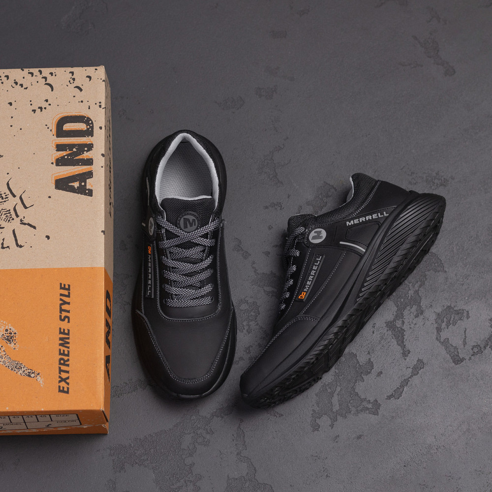 Мужские кожаные кроссовки  M - Grey Київ - зображення 9