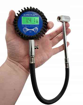Цифровой автомобильный манометр для проверки давления в шинах со шлангом AIRKRAFT STG-34 Харків