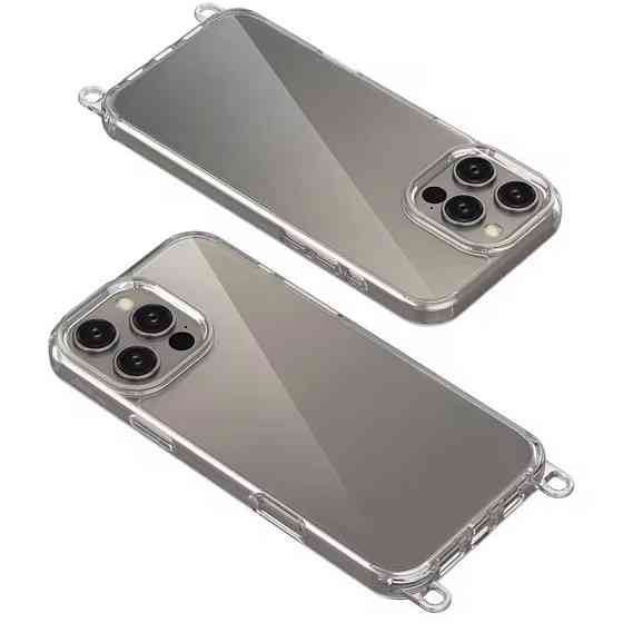 Чехол TPU Transparent with Straps для Apple iPhone 13 Pro Max (6.7") Херсон