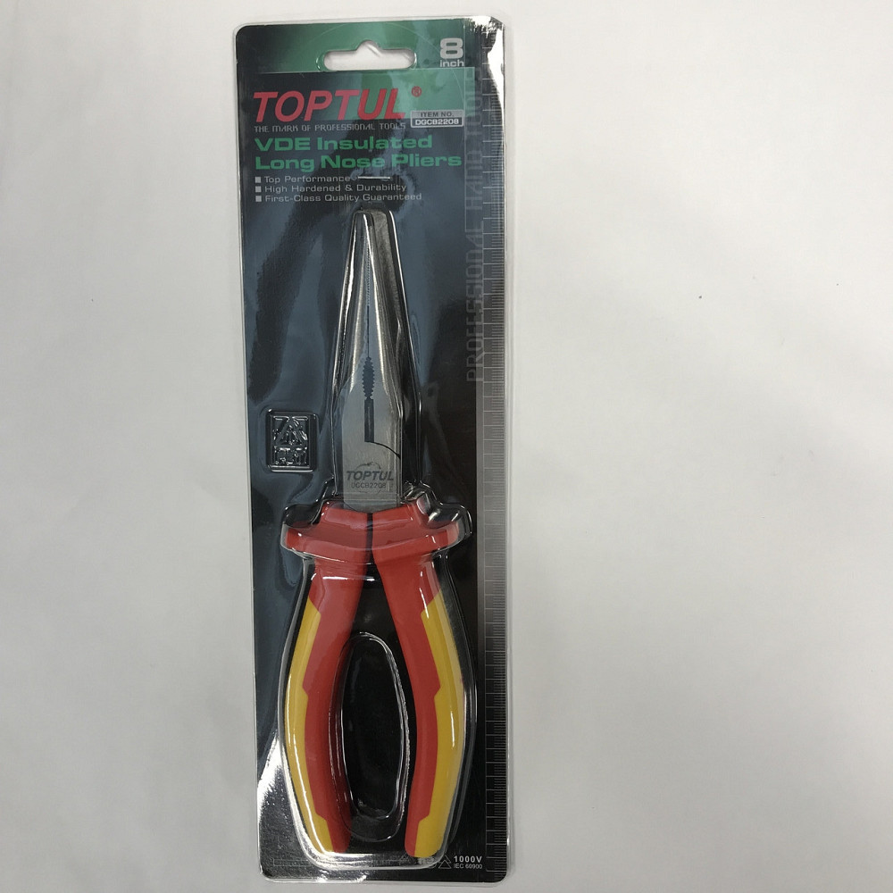 Длинногубцы диэлектрические 8" 1000V VDE TOPTUL DGCB2208 Харків - зображення 4