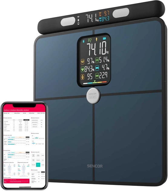 Весы напольные Sencor SBS9102BK 180 кг темно-синие Київ - зображення 1