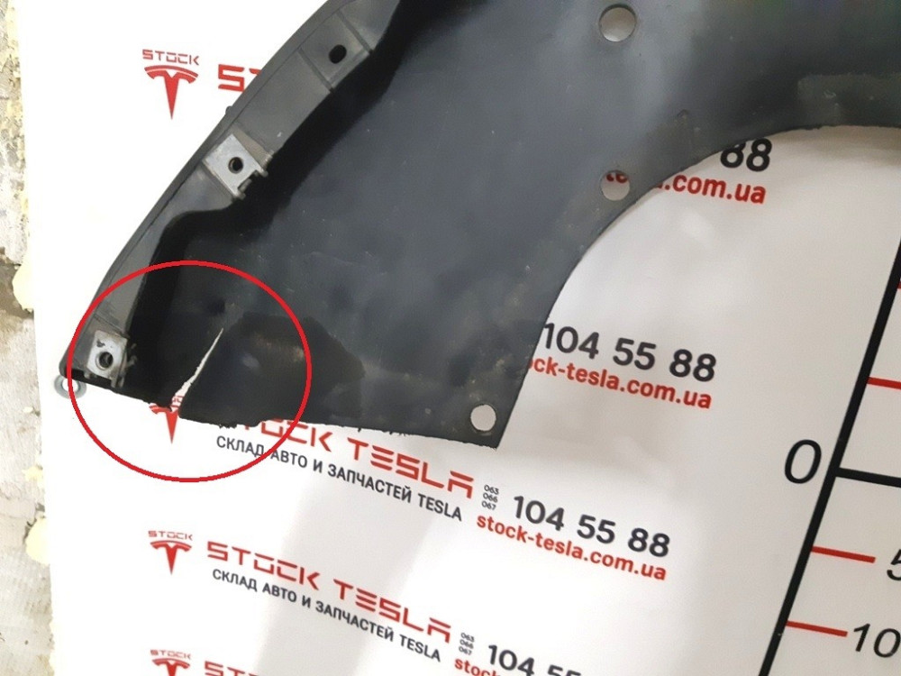 Накладка бампера переднего нижняя (губа) с повреждением Tesla model S 6008160-00-D Київ - зображення 3
