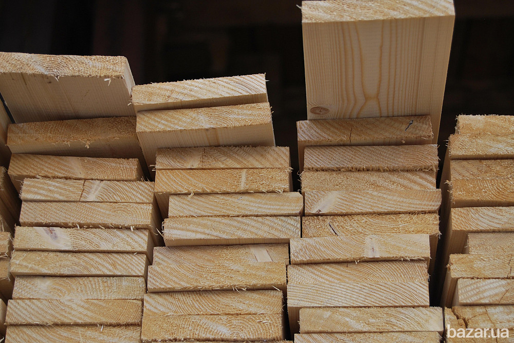 Пиломатериал обрезной. Доска обрезная. Брус обрезной. Производитель Обухів - зображення 1