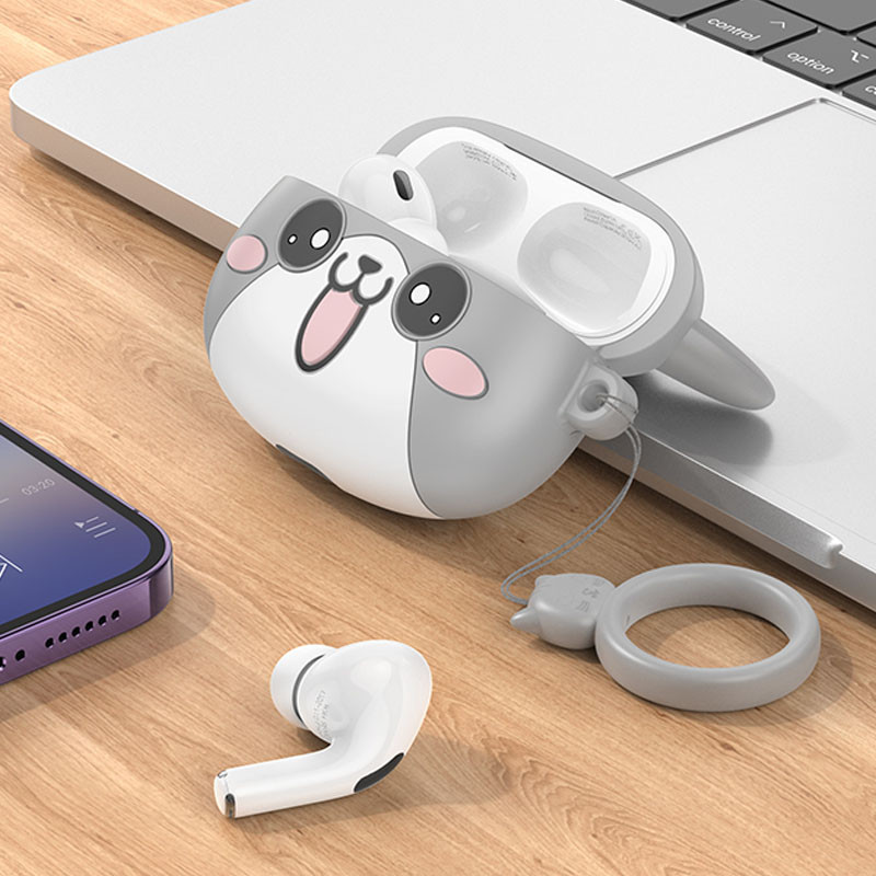 Уценка Беспроводные TWS наушники Hoco EW48 Happy Cat Case Херсон - зображення 4