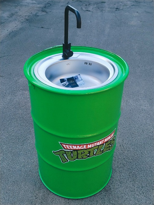 Умивальник з металевої бочки лофт | Дизайнерська раковина з вашим логотипом Киев - изображение 8