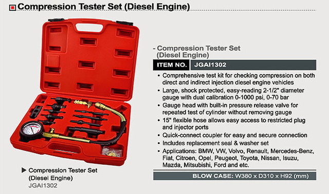 Компрессометр дизельный профессиональный TOPTUL JGAI1302 Харьков - изображение 2