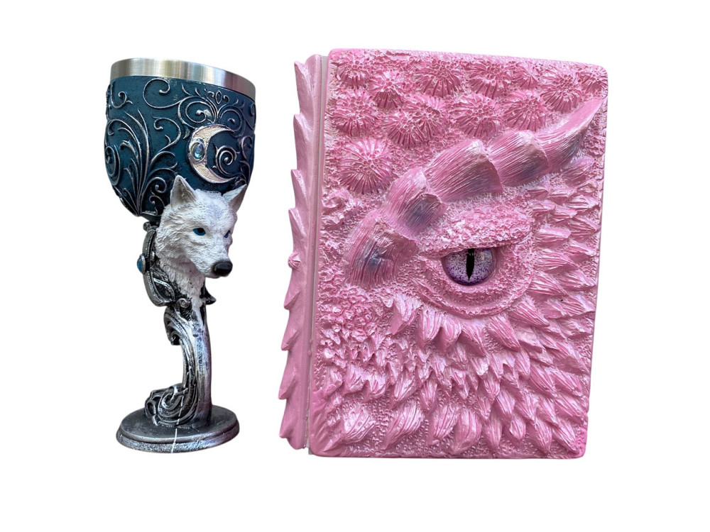 Подарочный набор Бокал 3 Волк и Блокнот 3 «Дракон Единорога» Київ - зображення 1