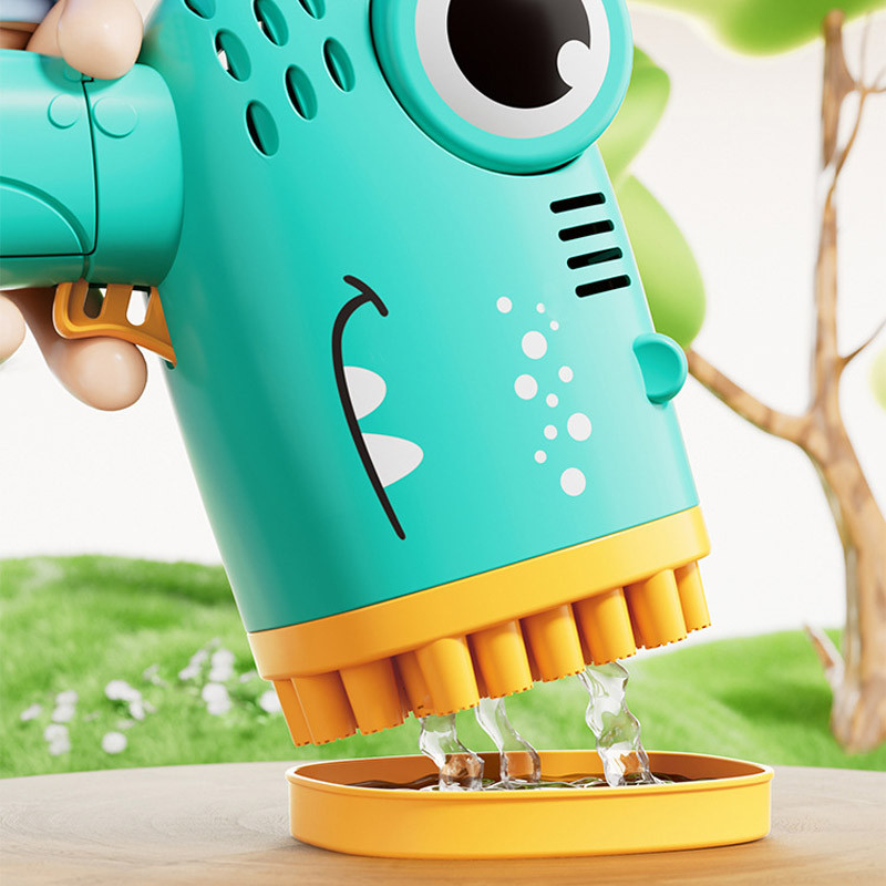 Уценка Пистолет для мыльных пузырей Dinosaur Bubble Gun с насадкой на 40 отверстий 50ml Херсон - зображення 4