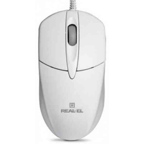 Мишка REAL-EL RM-211 USB White (EL123200014) (Код товару:13928) Харків