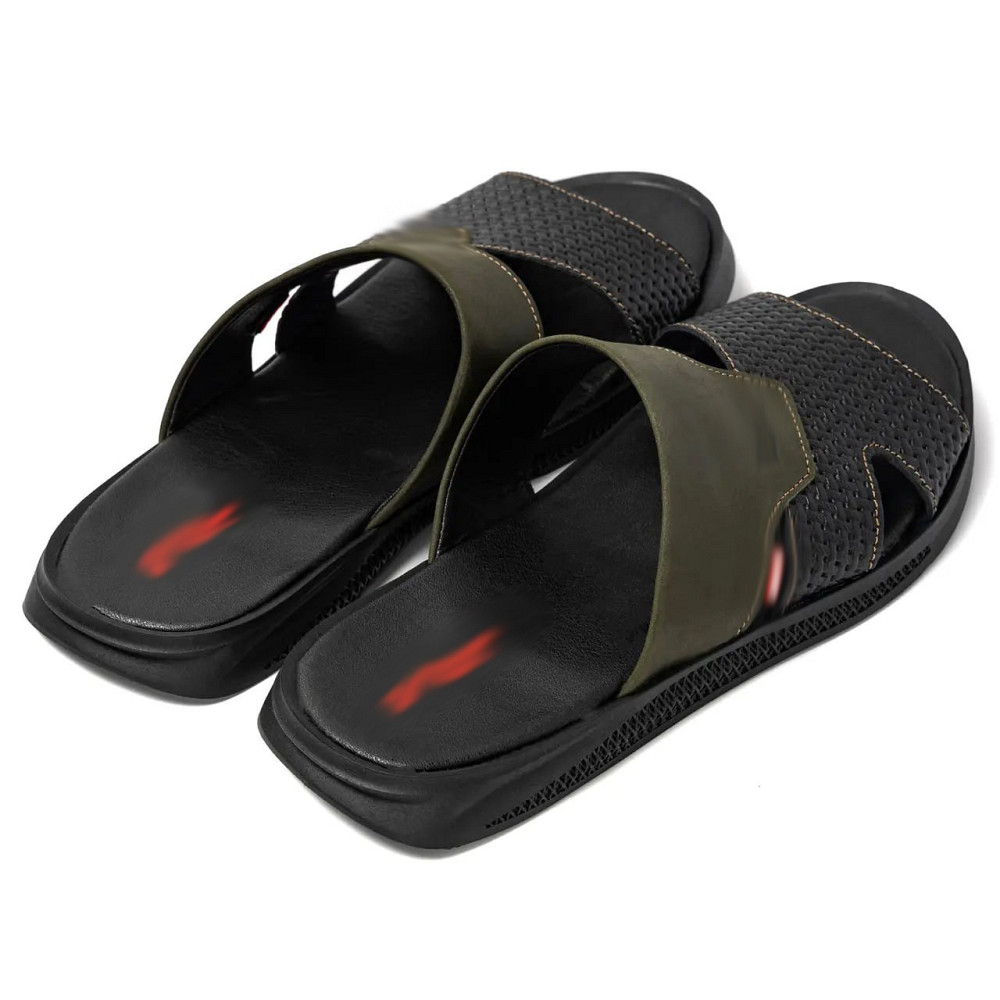 Мужские кожаные  летние шлепанцы-сланцы Київ - зображення 4