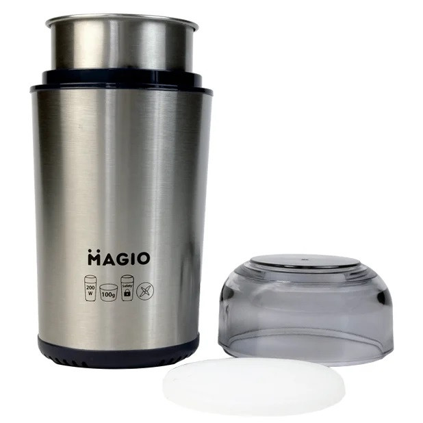 Кофемолка Мagio MG-194 100 г серебристая Київ - зображення 5