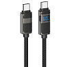 Дата кабель Hoco U137 Line with display Type-C to Type-C 60W (1.2m) Херсон