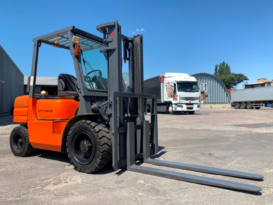 Навантажувач вилковий Mitsubishi на 15 великих нових колесах пневмо, с наработкой 6581 м/ч. Днепр - изображение 5