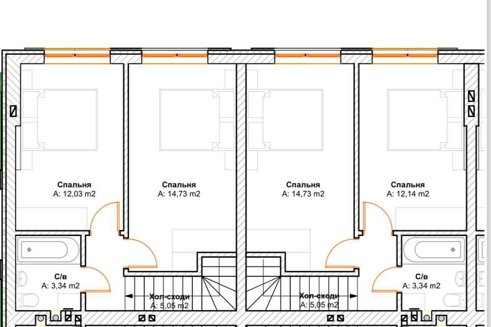 продажа 3-к таунхаус Киево-Святошинский, Гатное, 66000 $  - зображення 7