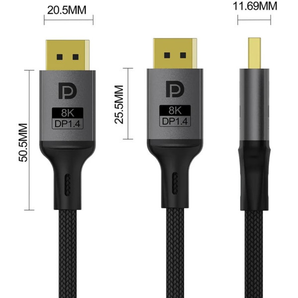 Кабель ColorWay DisplayPort-DisplayPort V1.4 (M/M) 1.5m Black (CW-CBDP093-BK) Харків - зображення 3