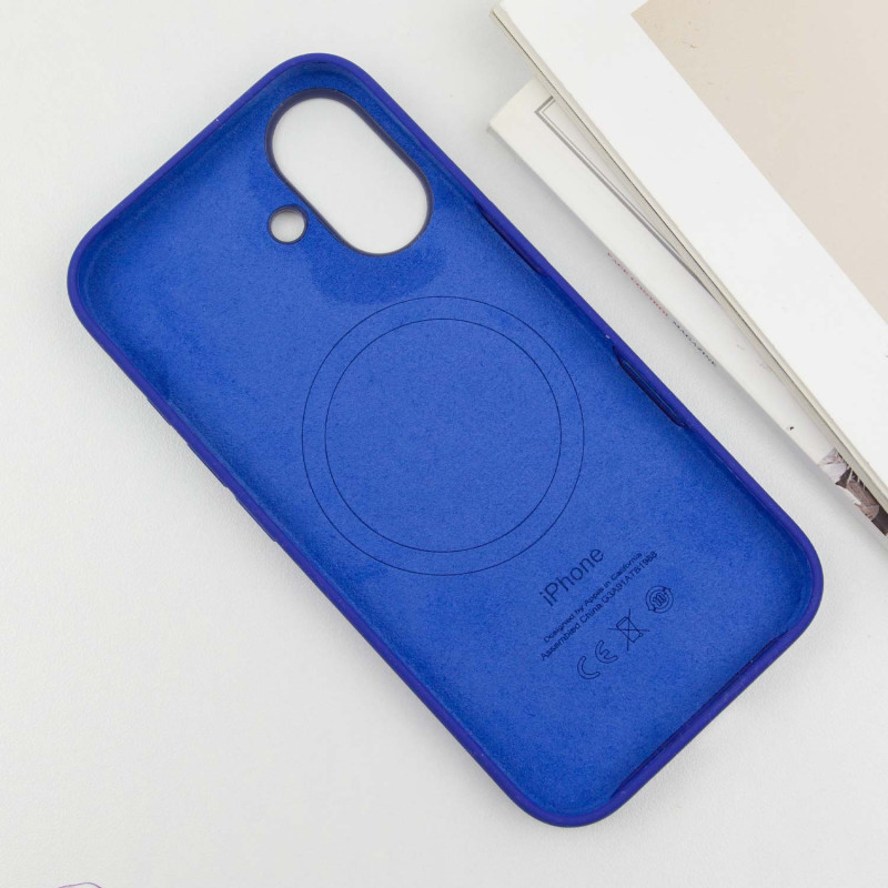 Чехол Silicone case (AAA) with Magsafe and Animation (button) для Apple iPhone 16 (6.1") Херсон - зображення 5