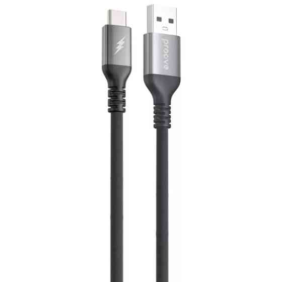 Кабель Proove ReGen Silicone USB to Type-C 3A 1m Black (CCRS12001102) (Код товару:40988) Харьков