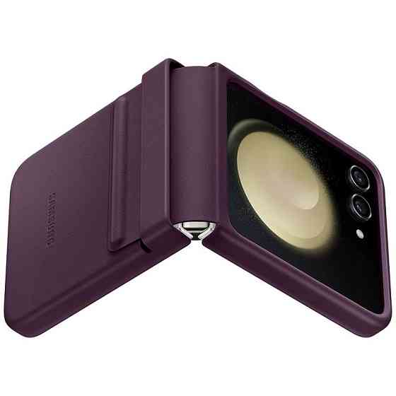Кожаный чехол Leather Case (AAA) для Samsung Galaxy Z Flip5 Херсон