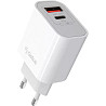 Мережевий зарядний пристрій Gelius Genesis Merge GP-HC060 GaN USB+Type-C 35W White (Код товару:41876 Харків