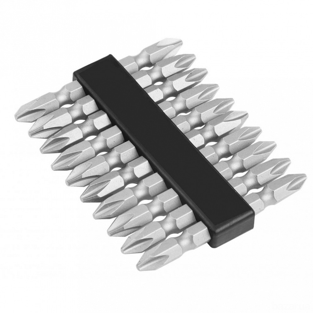 Биты Tolsen двусторонние S2 крестовые РН 2х65 мм, 10шт Винница - изображение 1