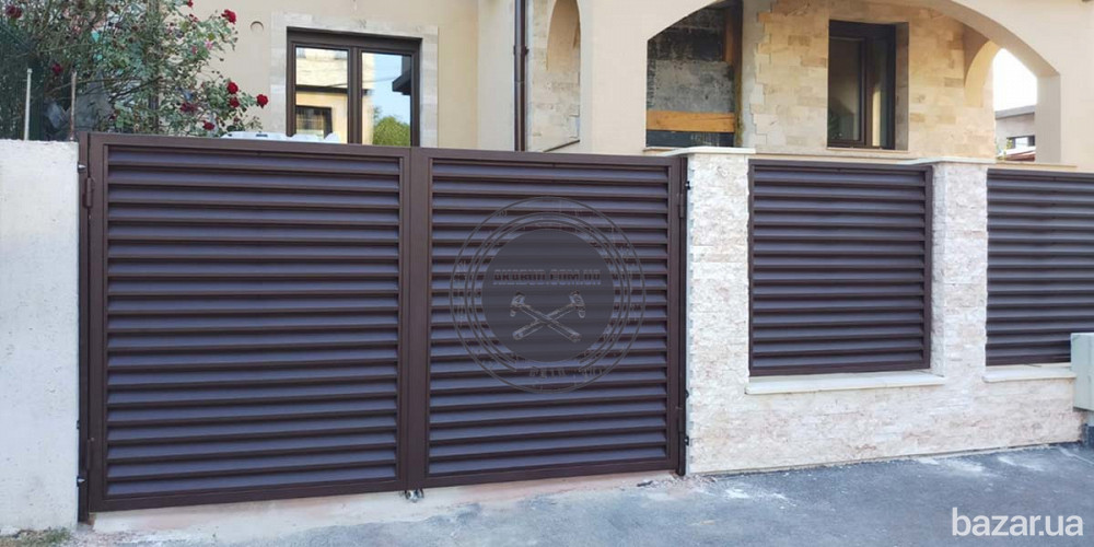 Заборы и ворота -жалюзи из металлических ламелей Кривий Ріг - зображення 7